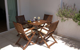 Apartments A2+2 no4 and no6 terrace table Bol